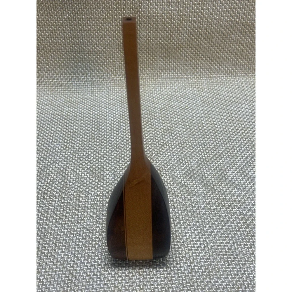 Mixed Natural Woods Handcrafted Vintage Bud Vase/MCM decor signed by artist Cox